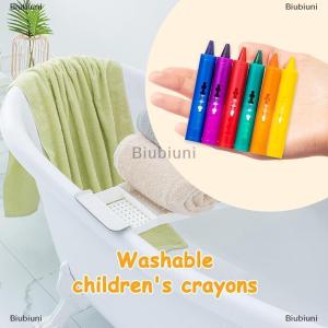 [COD] Biubiuni 6Pcs Washable Bath Crayons Colorful Drawing In The Tub Easy Clean Crayons Kids Colorful Funny Art Toy Graffiti Bathroom Crayon