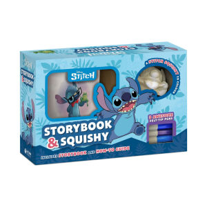 Disney Stitch Story Book & Squishy For Kids Gift Set (Box Set) With Felt Tip Pens