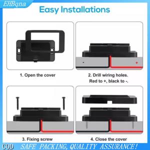 COD Kép PD kép QC 3.0 USB Car Charger 12V RV USB Outlet Bảng điều chỉnh sạc nhanh ổ cắm với switch vôn kế cho thuyền xe máy