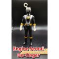 Engine Sentai Go-onger Power Rangers Black Vinyl Figure 6" Bandai 2007 Japan import ขบวนการเอนจิน โกออนเจอร์. 