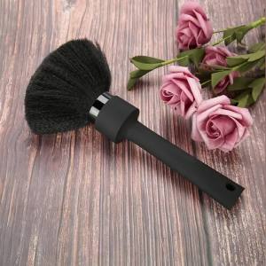 Soft Neck Duster and Face Brush - Professional Hairdressing Cutting Styling Cleaning Brush With Extended Handle for Salon Hair