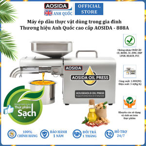 Máy ép dầu thực vật NÓNG và LẠNH dùng trong gia đình thương hiệu cao cấp AOSIDA 888A - Công suất cực đại 1000W - Hàng Nhập Khẩu