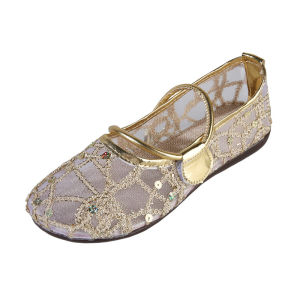 Mesh Sequin Breathable Shoes For Women New Summer Slip-On Loafers With Soft Soles