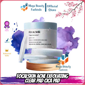 FOCALSKIN Salicylic Acid Acne Exfoliating Clear Pad Oil Control Pads 0.5% BHA | Kapas Toner Peeling