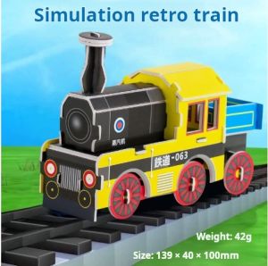 Diy 3D puzzles childrens educational toys diy manual assembly model house Paper House Educational Puzzle Toys wooden childrens handmade jigsaw plane car model