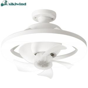 Ceiling Fan LED Lamp with E27 Base 3 Speed Modern LED Ceiling Fan Chandelier Ceiling Fan for Bedroom Living Room Kitchen