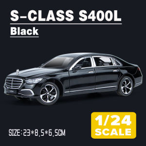 LEO 1:24 Mercedes Benz S400L Diecast Model Car Alloy Cars Toys Collection Gift For Kids Boy Girl