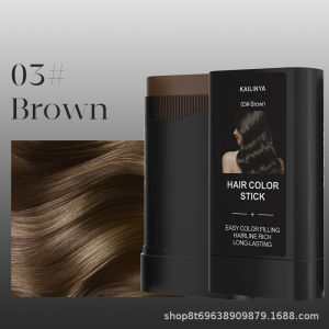 Instant Hair Color Stick Root Touch Up Plant Based Portable Disposable Fast Coloring Cover Gray Hair Temporary Hair Makeup Stick