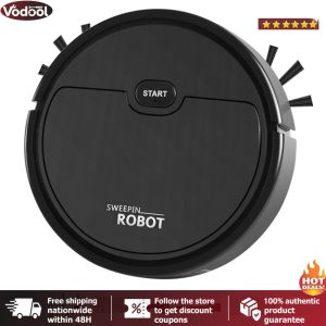[Vodool Tool Outlet] Robot Vacuum and Mop Combo Ultra-Thin USB Rechargeable Robot Vacuum Smart Navigation Low Noise Ideal for Pet Hair Hard Floor Carpet