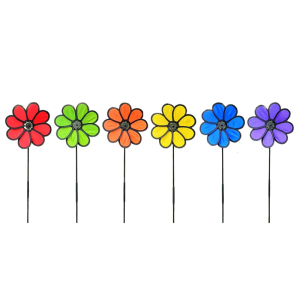 Gói của 4 bánh xe gió Spinners đồ trang trí vườn xoay cỏ đồ trang trí chim deterrents ngoài trời sân decors