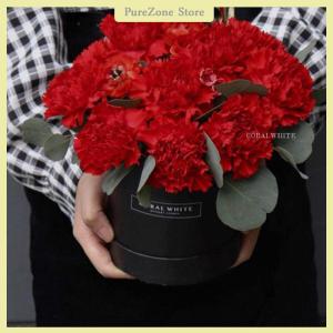 [PureZone] Hộp hoa 12cm Vòng các tông Hộp quà tặng tiệc cưới hoa hồng trang trí