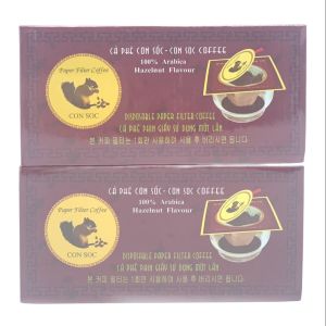 (Combo 2 Hộp) Cà phê con sóc đơn Tím Hộp 10 gói - Cà phê phin lọc giấy