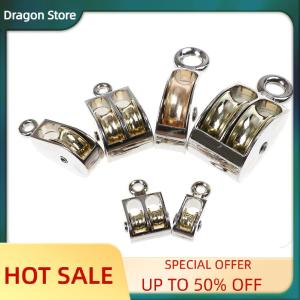 Dragon 36 52 75mm Metal sheave zinc alloy pulley mini single double pulley for diy