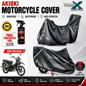 AKIOKI COREX Motorcycle Cover for Honda XRM Notard with fantastic xml Waterproof Convertible Motor Cover with Strap Lock