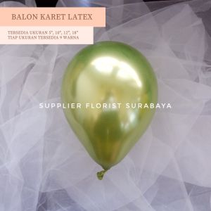 SFS - [1PACK 5 INCH ISI 100 BIJI] BALON KARET LATEX METALIK 5 INCH ISI 100 BIJI 1.1 GSM DOUBLE CHROME METALLIC DEKORASI BALON