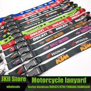 Wholesale Motorcycle Logo Lanyard Fashion Sports Mobile Phone Lanyard Many Varieties for Kawasaki Honda Yamaha