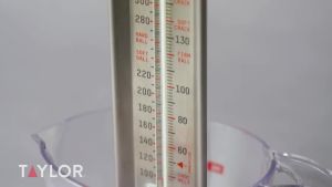 Stainless Steel Candy and Deep Fry 12-Inch Analog Paddle with Pan Clip Ideal for Frying Sugar Brewing Syrup and More