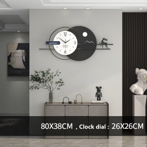 Minimalist Nordic Modern Quartz Wall Clock Creative Mute Large Fashion Clocks Home Living Room Restaurant Entrance Decor wall watch 80*30CM