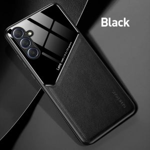 Luxury Magnetic Leather Casing For Galaxy A55 A35 A25 A15 A05S A05 A54 A34 A24 4G 5G 2024 Phone Case Full Lens Protection Shockproof TPU Soft Skin Feel Back Cover Shell