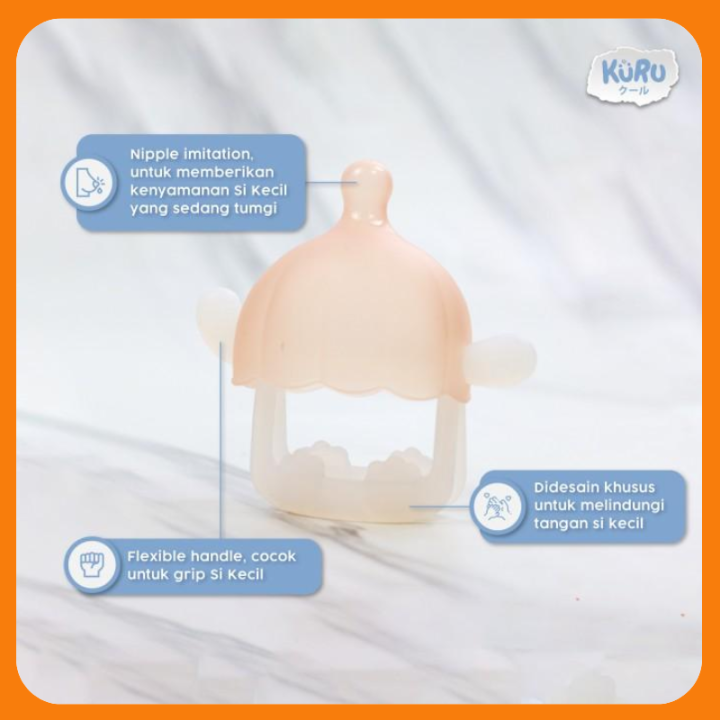 Kuru%20Baby%20Nipple%20Imitation%20Silicone%20Teether%20ST2%20Gigitan%20Gelang%20Bayi%20-%20Image%202