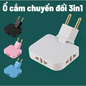 Ổ Cắm Điện 3 Trong 1 – Combo 2 Cái – 2500W Xoay 180° Đa Năng Mini Tiện Lợi Chịu Tải Cao Bán Chạy