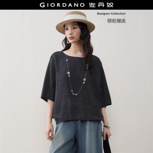Giordano Women Women Round Neck Shirt Free Shipping 18346511