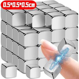 10/100PCS Cube Neodymium Magnets Small Square Magnetic Strong Magnetic Block for DIY Crafts Fridge Home Office Storage Magnet