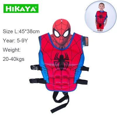 HIKAYA Kids Life Jackets Boys Lifevest Children Rescue Vest Girls Baby Buoyancy Swimming Vest Pattern Pool Beach Cartoon Lifejacket