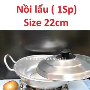 Bộ NỒI LẨU Tiện Lợi/ BẾP CỒN INOX - Nồi lẩu NHÔM DÀY. Dùng chuyên nghiệp cho quán ăn - nhà hàng tiện ích. Đồ dùng gia đình gia dụng chế biến pha chế