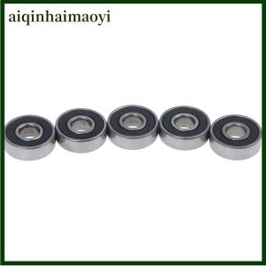 aiqinhaimaoyi 5Pcs Black ABEC-7 608RS Skateboard Roller Sealed Ball Bearings 8x22x7mm