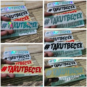 Stiker Motor Sticker Takut Becek Cutting 3d Timbul Anti Air Aksesoris Motor Tulisan Keren