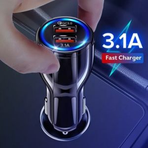 (Dikirim Dari Jakarta) Qualcomm 3.0 Charger Mobil Quick Car Charger affware Car Charger Mobil USB 4 Port QC3.0 35W 7A