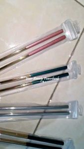 Sumpit makan korea / sumpit emas / sumpit gold / sumpit bahan stainless tebal anti karat