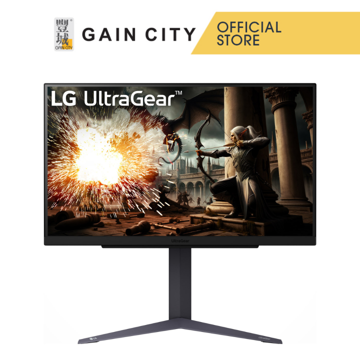 LG ULTRAGEAR 27" QHD GAMING MONITOR IPS 27GS75Q-B | 2560x1440 | 300NITS | 165HZ |G-SYNC |PIVOT | HEIGHT ADJUST | 27GS75Q