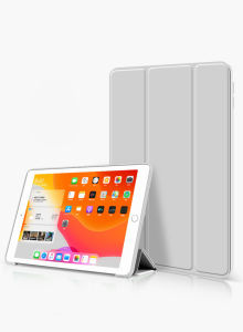 KENKE iPad case TPU silicone soft cover Anti-drop Case Honeycomb heat dissipation three-fold support without pencil slot for iPad 9th 7th 8th generation cover ipad 10.2 case