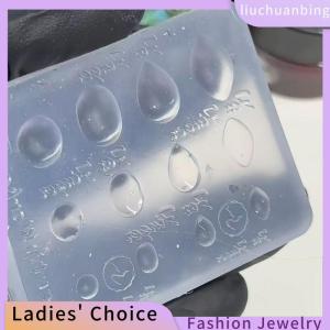 [COD] liuchuanbing Jewellery Gemstone Photo Frame 3D Transparent Nail Art Mold Silicone Carving Template DIY Nail Art Decorations Manicure Design Tools