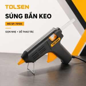Súng bắn keo nóng điện TOLSEN 79105 súng bắn keo nến keo dán sillicon keo nóng chảy dán đồ thủ công dùng trong gia đình keo dán công nghiệp