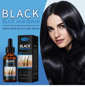 💕Black and Thick💕Black Hair Growth Essence Herbal Essence Repairs and Nourishes Hair to Make It Thick and Black黑发生长精华液