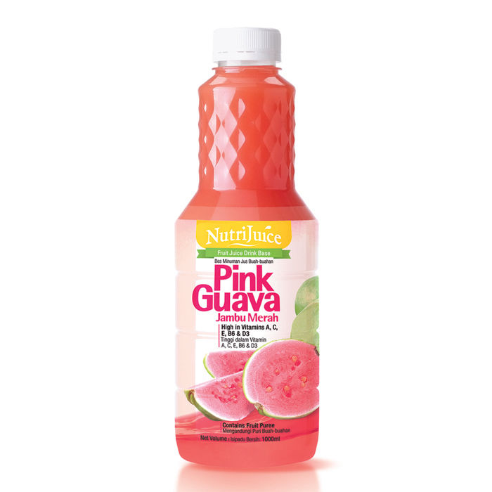 Nutri Juice Pink Guava 1000ml Jus Jambu Merah Halal Fruit Juice