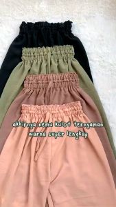 Celana Kulot Crinkle Premium: Celana Wanita Viral Kekinian
