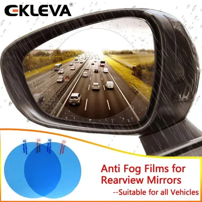 EKLEVA Car Rearview Mirror Protective Anti Fog Rainproof Film & Anti-Glare Scratch-proof Waterproof Protective Film for Side Mirror Suitable for All Automobile & Vehicle Models Pack of 2