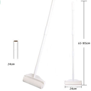 ลูกกลิ้ง Sticky Hair Telescopic Long Rod Extension เตียงแปรงม้วนพื้นเสื้อผ้าเหนียวฝุ่น