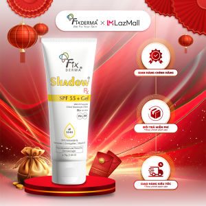 Kem Chống Nắng FIXDERMA Shadow SPF 55+ Gel Cho Da Dầu Mụn Hỗ Trợ Làm Chậm Lão Hóa 75g [Hùng Lợi]