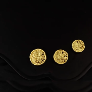 Clothes Button Vintage Sewing Button Hollow Floral Metal Button for Men Women Shirt Coat Dress Chinese-style Clothing