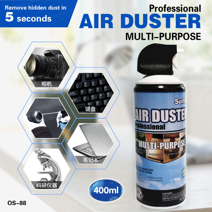 SUNTO Air duster spray cleaner with Straw 400ml Compressed Air Multi