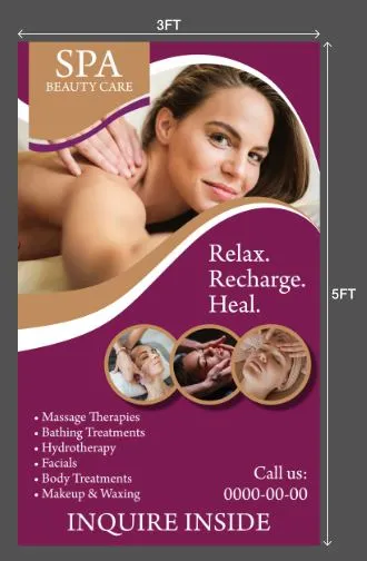 TARPAULIN PRINT SPA MASSAGE 3X5FT 3X5Ft Paper Craft Tarpaulin - Lazada |  Lazada PH