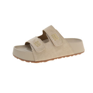 Thick Soled Sandals for Women in Summer New Small Fragrance Style Letter Slippers for Outdoor Wear Beach Sandals for Women Trendy