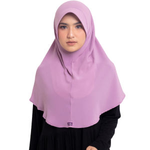 Elzatta Hijab Kerudung Jilbab Bergo Instan Bahan Crinkle Polos Banyak Warna Olina Crinkle