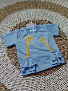 kaos jerapah Pakaian Anak Perempuan Baju Atasan usia 1-5 tahun