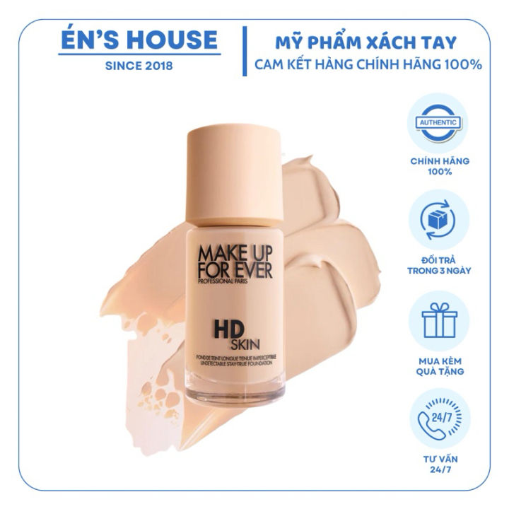 Kem Nền Make Up For Ever HD Skin 30ml | Kem nền rạng rỡ tự nhiên, chống ...